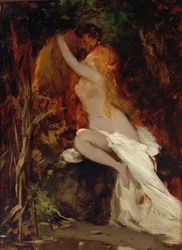 Faune et nymphe